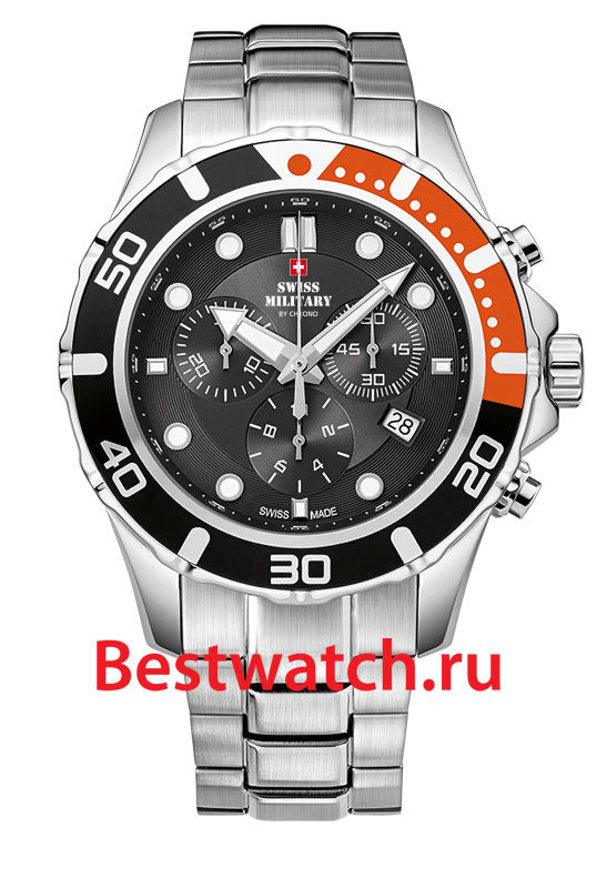 Часы Swiss Military Кварцевые хронографы SM34044.02